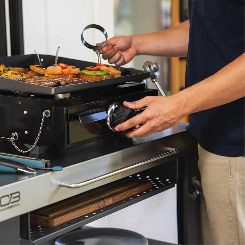 Charbroil® 22 Performance Series™ Folding Cart 2-Burner Portable Propane Gas Griddle, Black - 463711223