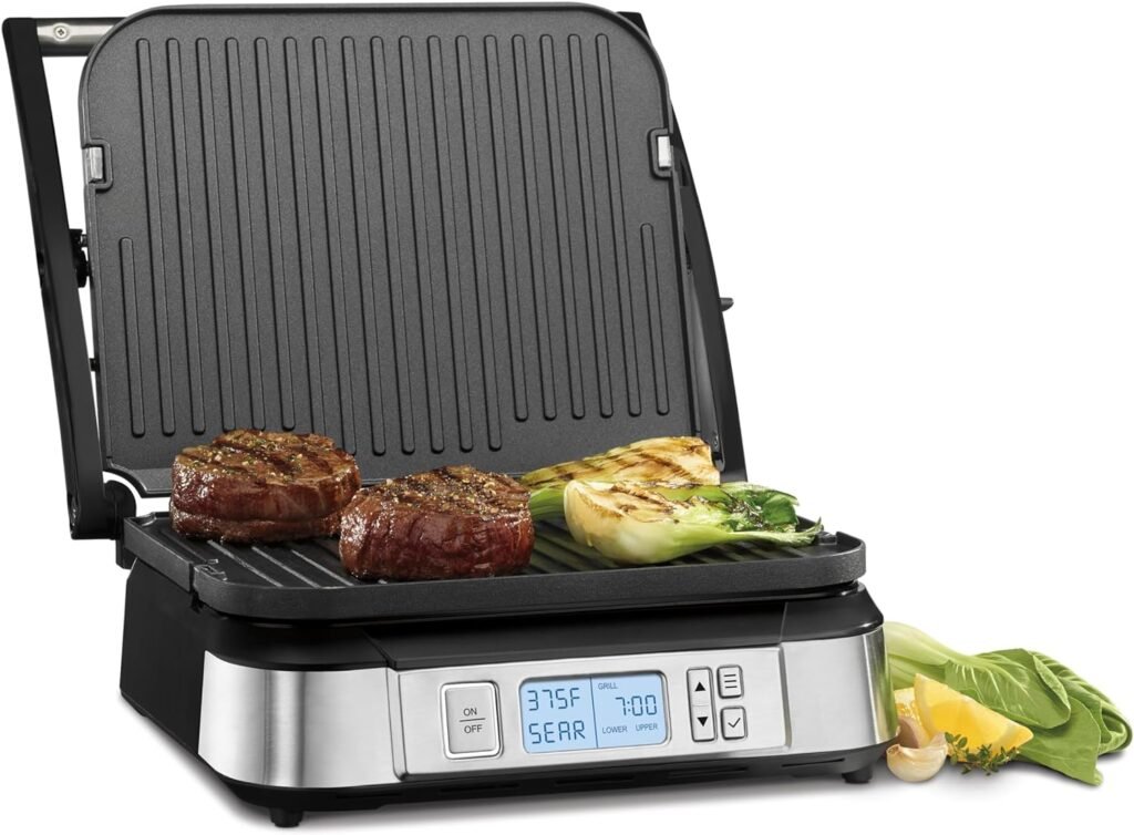 Cuisinart GR-6S Contact Griddler with Smoke-Less Mode