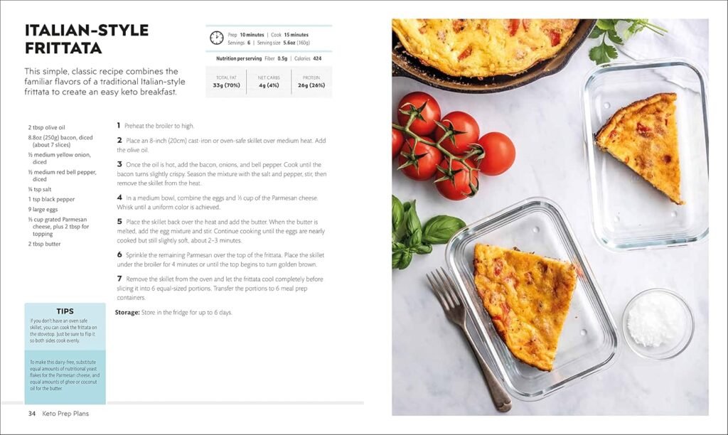 Easy Keto Meal Prep: Simplify Your Keto Diet with 8 Weekly Meal Plans and 60 Delicious Recipes     Paperback – Illustrated, December 17, 2019