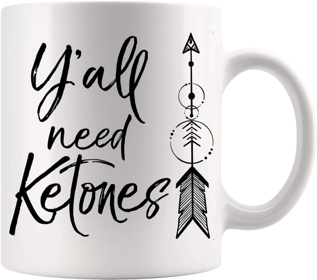 Funny Mug Joke Gag Gift - Yall Need Ketones Shirt Fun Cute Southern Keto Tee White Mugs Cups