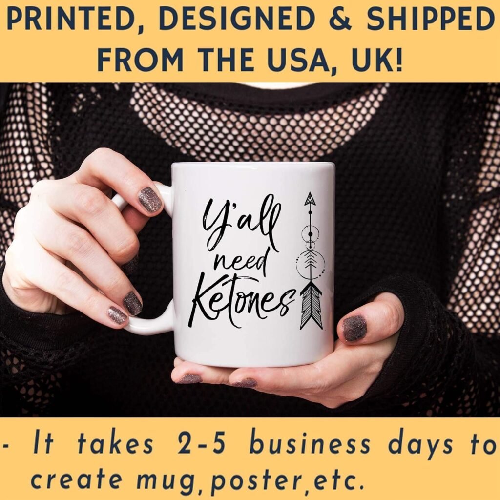 Funny Mug Joke Gag Gift - Yall Need Ketones Shirt Fun Cute Southern Keto Tee White Mugs Cups