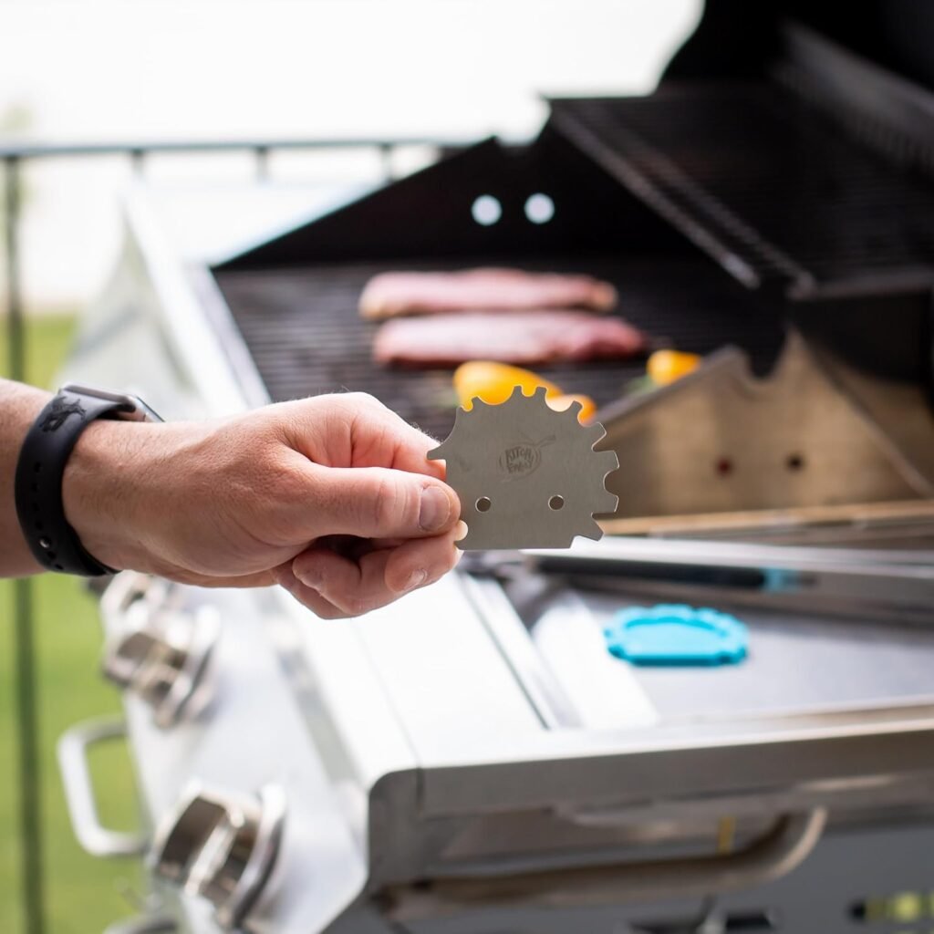 Grill Scraper Gadget - Unique BBQ Grill Accessories, Perfect BBQ Gifts for Men Who Like Grilling, Grilling Gifts for Men, Dads Who Have Everything