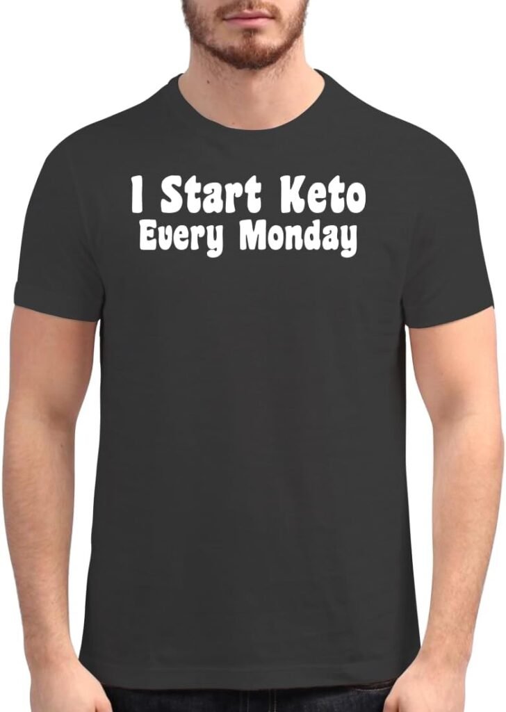 I Start Keto Every Monday - Mens Soft Graphic T-Shirt